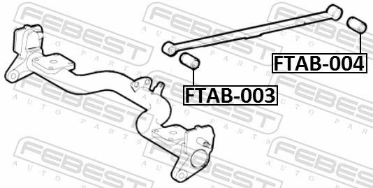 FEBEST Сайлентблок - Втулка Рессоры FTAB004 купить,NaN