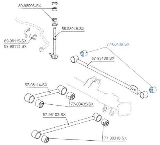 Stellox сайлентблок рычага подвески 7700436SX купить,NaN