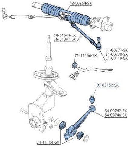 Stellox сайлентблок рычага подвески 8703152SX купить,NaN