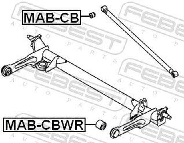 FEBEST сайлентблок MAB-CB