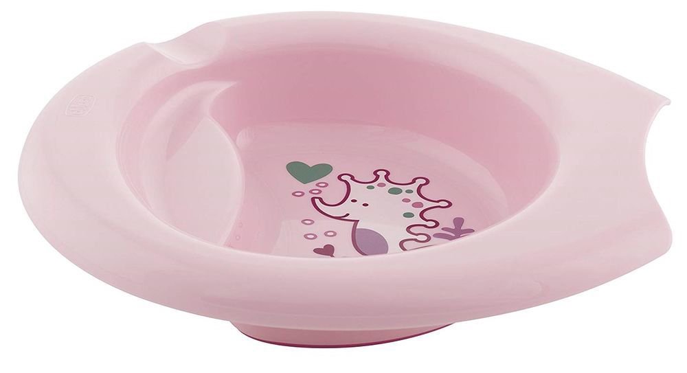 Тарелка Chicco EasyFeeding Bowl 6м+ розовая купить,NaN