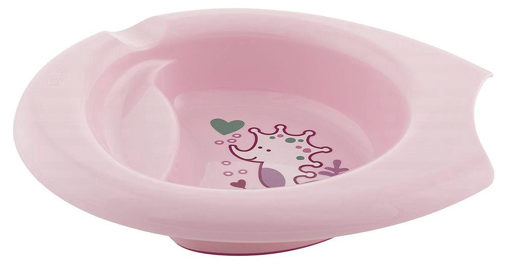 Тарелка Chicco EasyFeeding Bowl 6м+ розовая купить,NaN