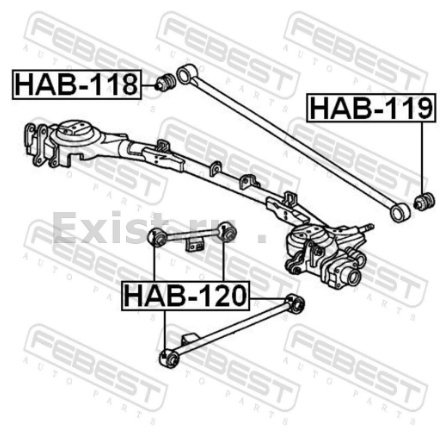 FEBEST сайлентблок HAB119 купить,NaN