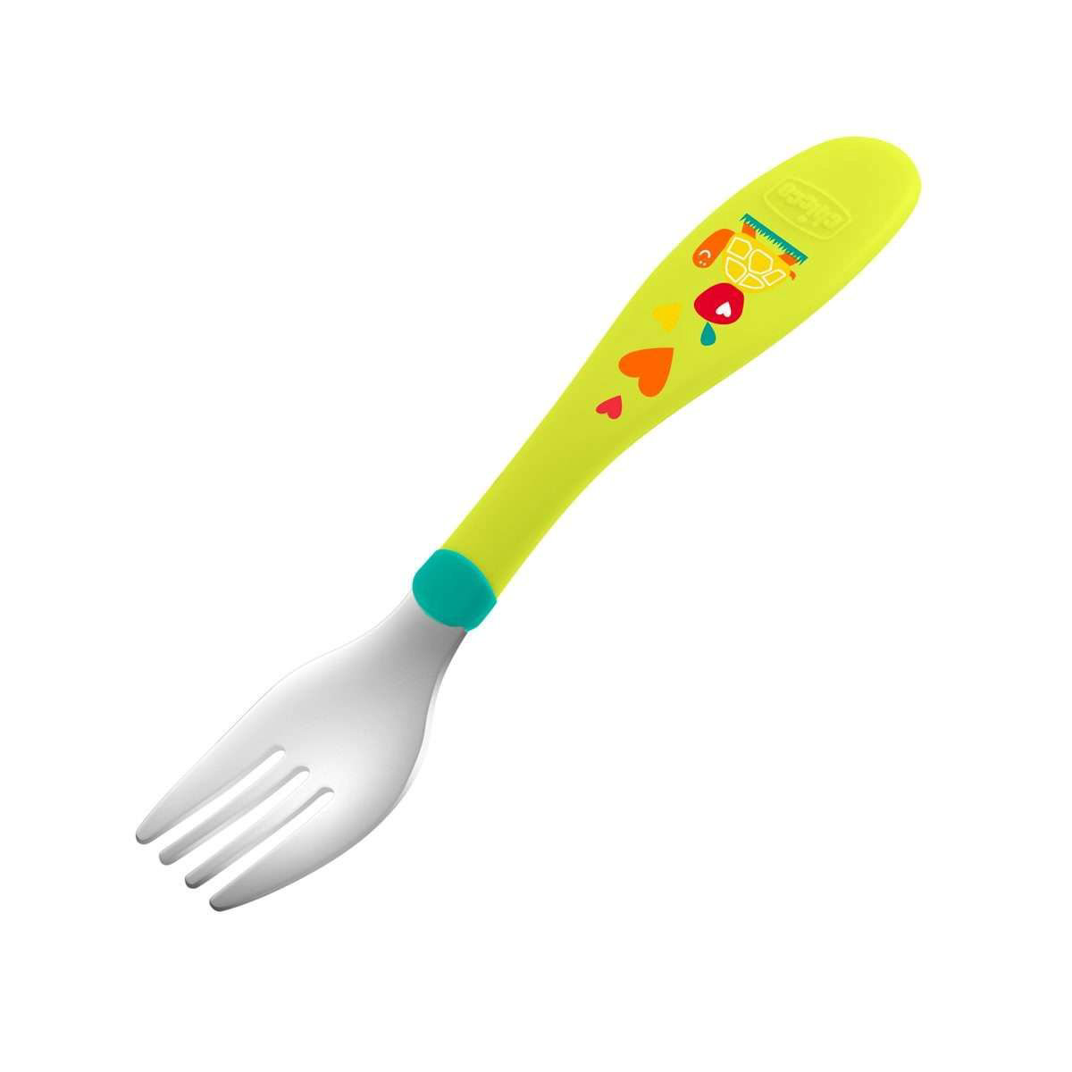 Набор Chicco Metal Cutlery зеленый купить,NaN