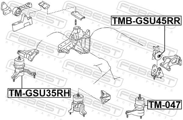 FEBEST сайлентблок TMB-GSU45RR купить,NaN