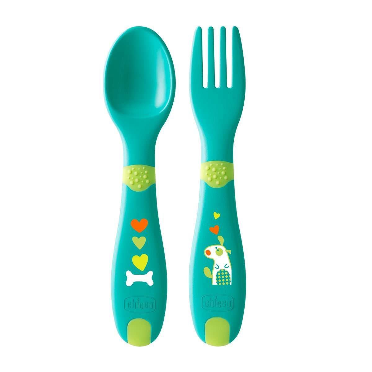 Набор Chicco FirstCutlery зеленый