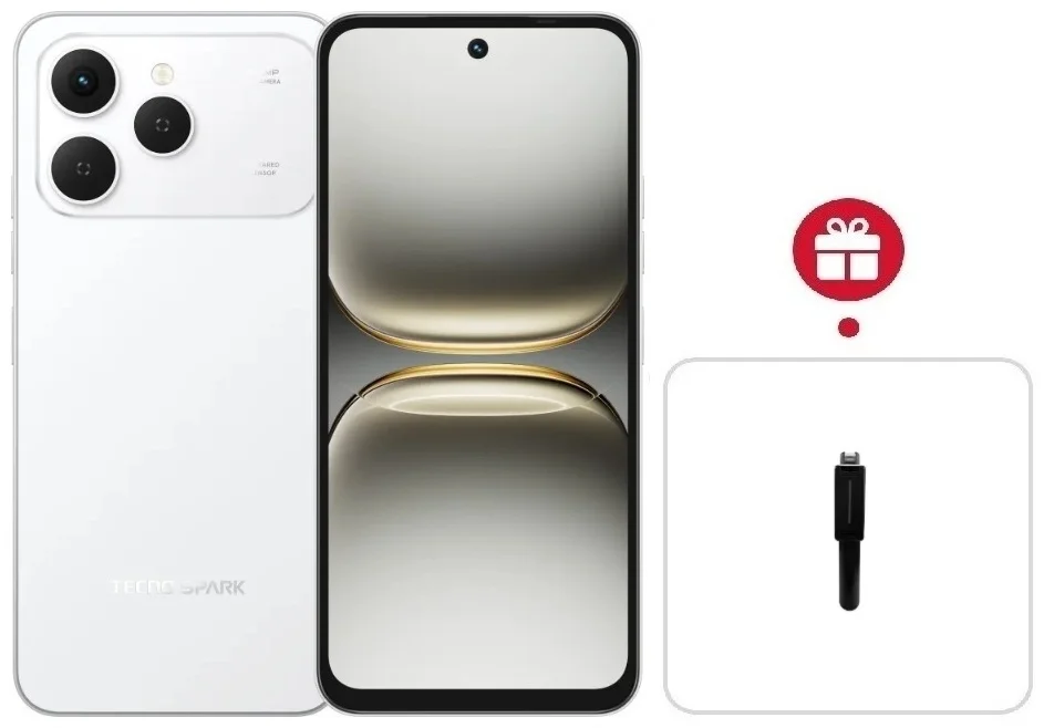 Смартфон Tecno Spark 40 8/256Gb Veil White + подарок купить,NaN