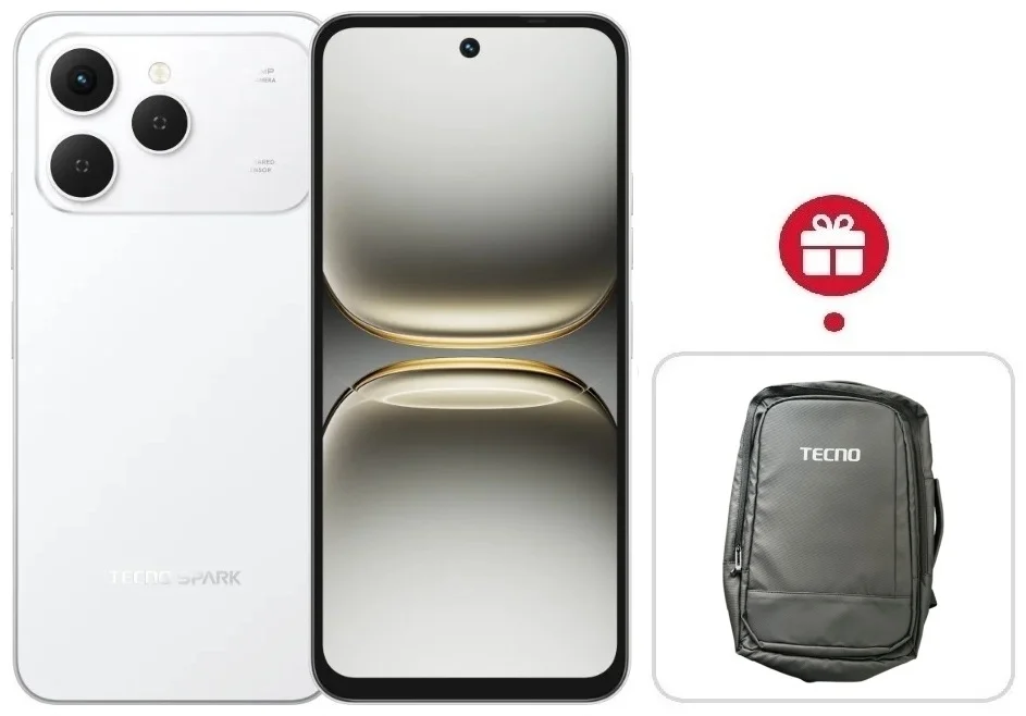 Смартфон Tecno Spark 40 8/256Gb Veil White + подарок купить,NaN