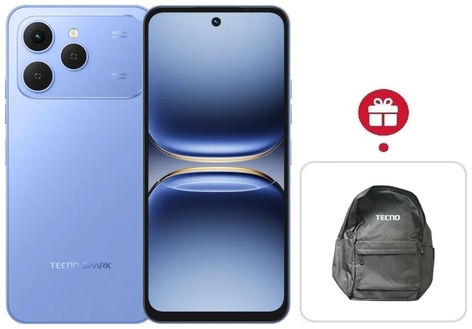 Смартфон Tecno Spark 40 8/256Gb Mirage Blue + подарок купить,NaN