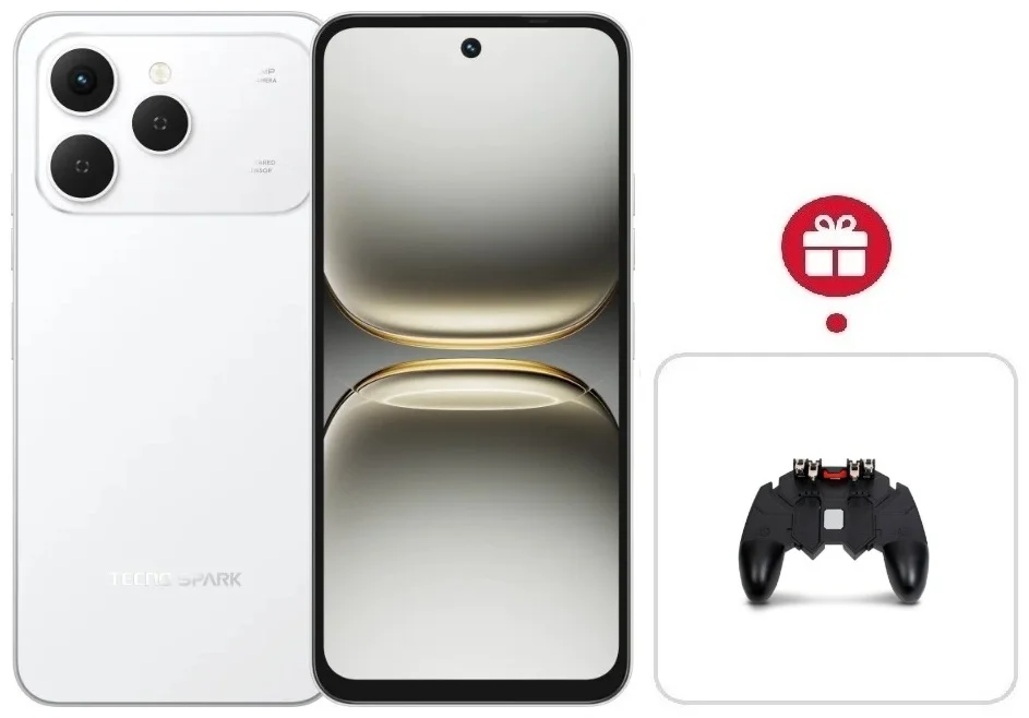 Смартфон Tecno Spark 40 8/256Gb Veil White + подарок купить,NaN