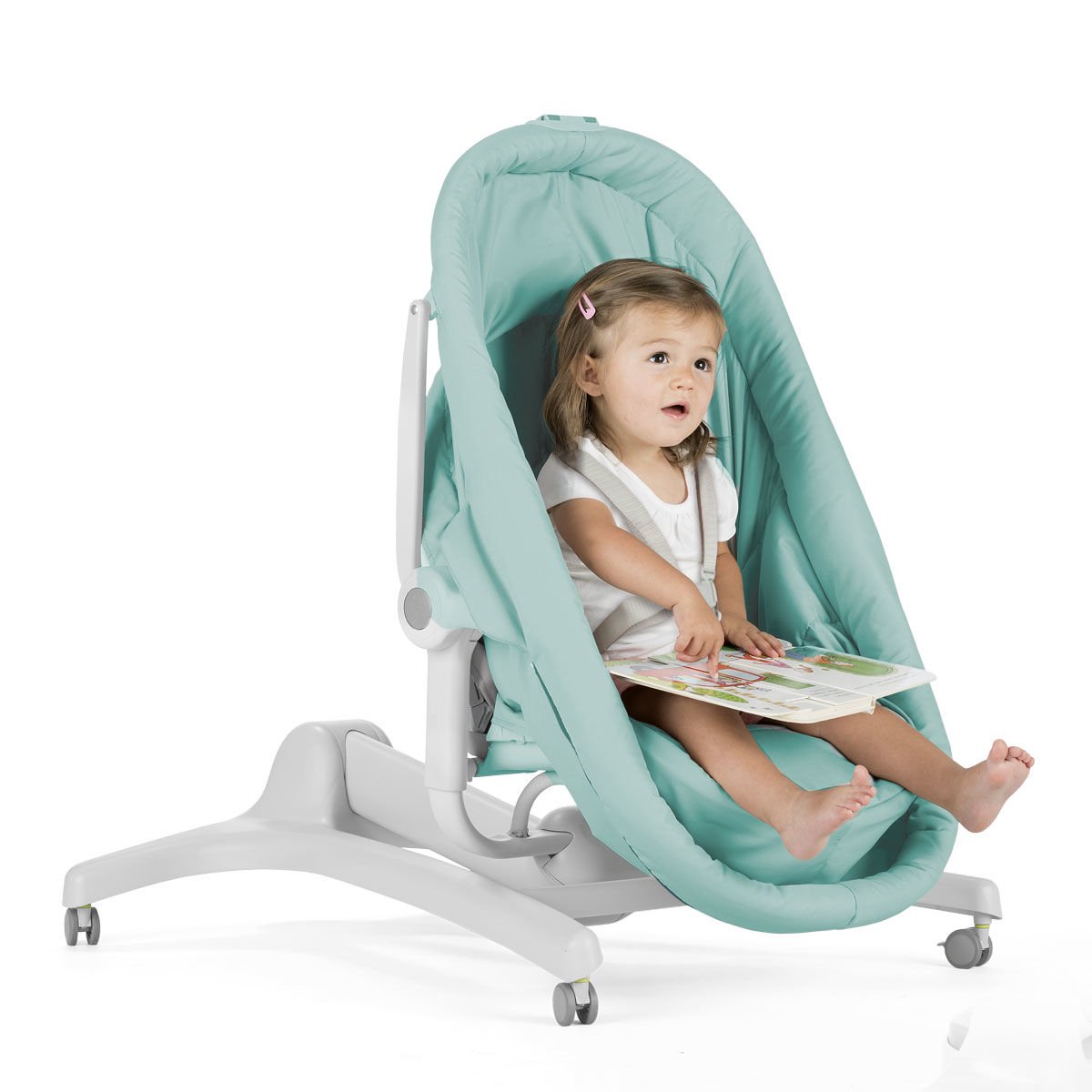 Кроватка-стульчик Chicco Baby Hug 4 в 1 Aquarelle голубая купить,NaN