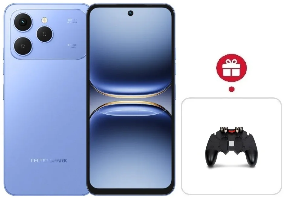 Смартфон Tecno Spark 40 8/256Gb Mirage Blue + подарок купить,NaN