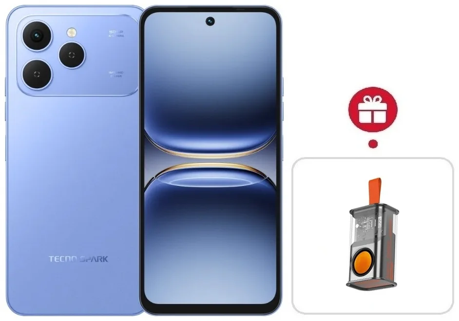 Смартфон Tecno Spark 40 8/256Gb Mirage Blue + подарок купить,NaN