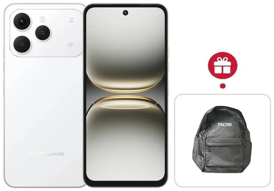 Смартфон Tecno Spark 40 8/256Gb Veil White + подарок купить,NaN