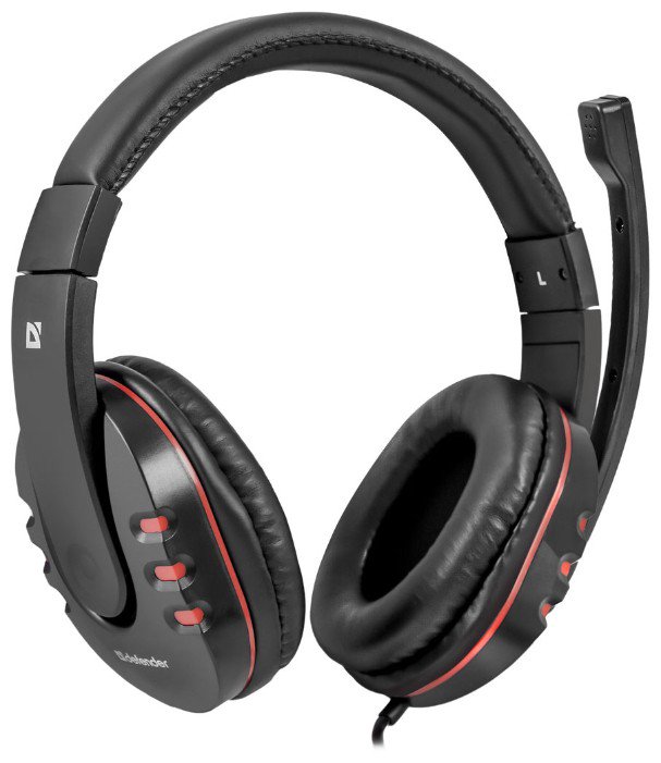 Наушники Defender Warhead G-160 черно-красные купить,0