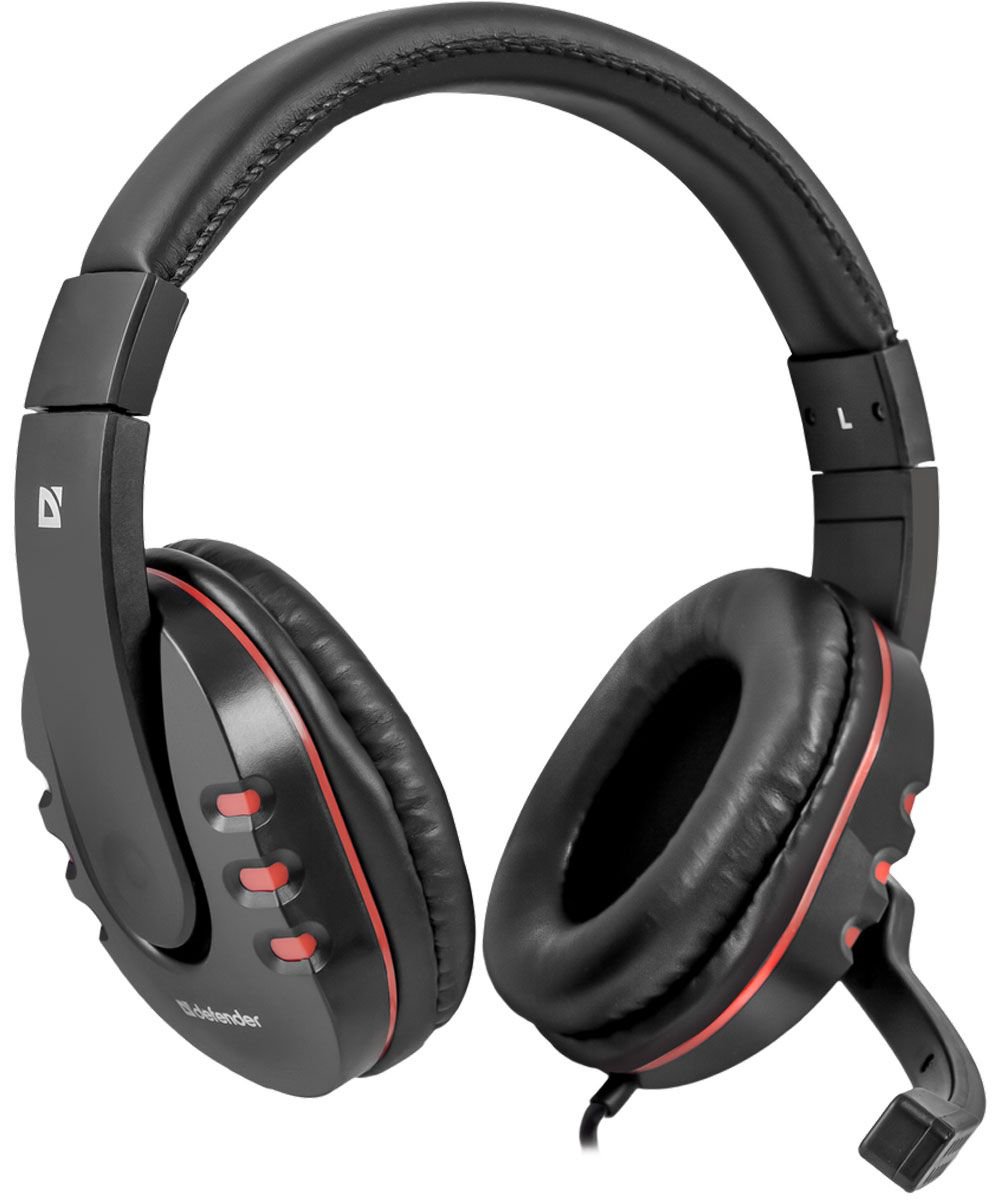 Наушники Defender Warhead G-160 черно-красные