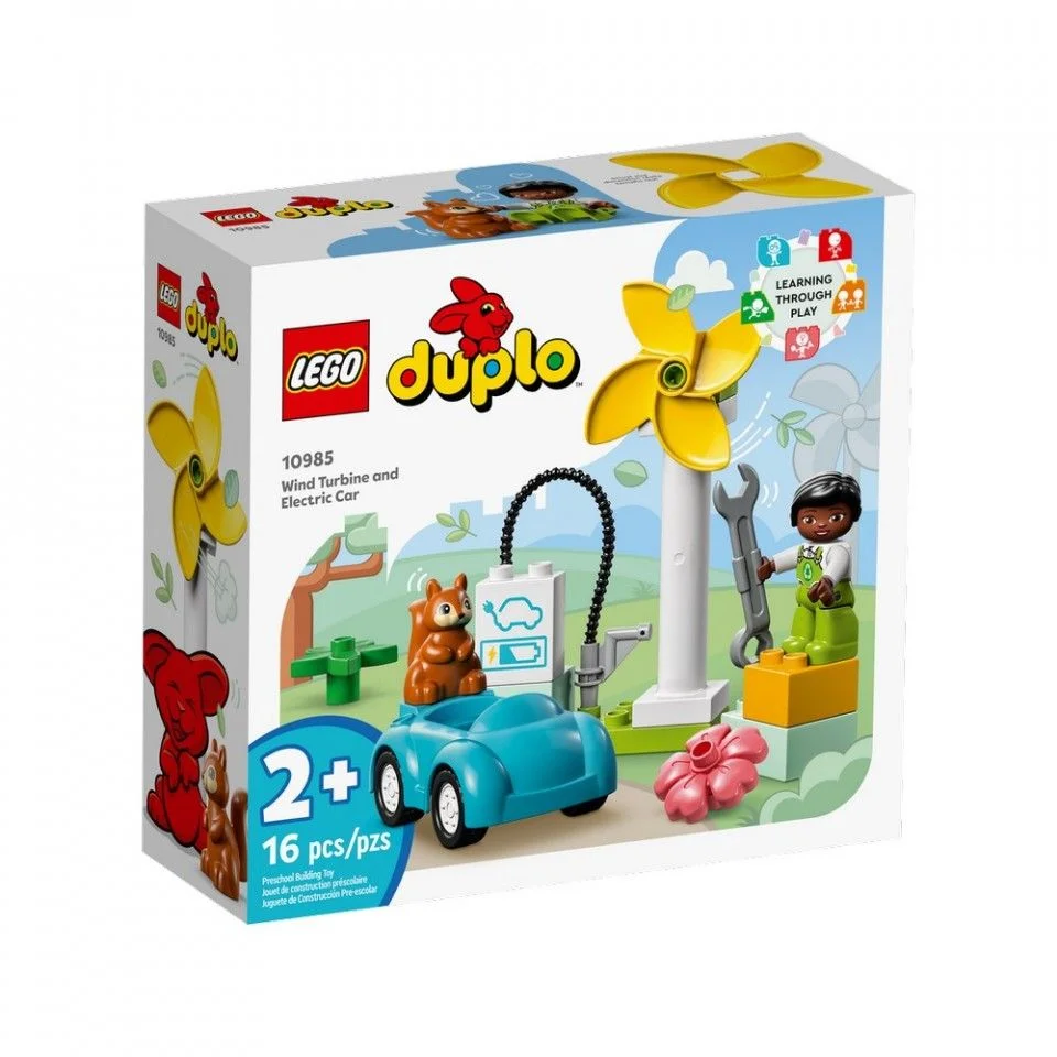 Конструктор Lego Дупло Ветрогенератор и электромобиль 10985