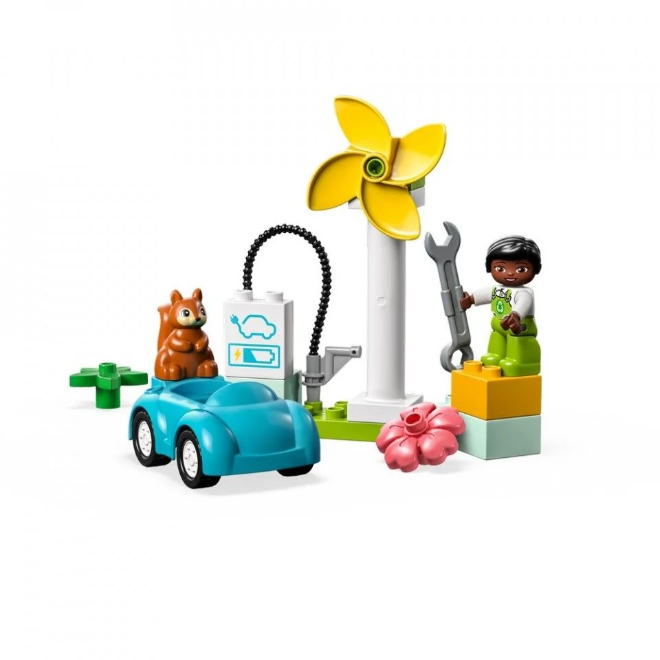 Конструктор Lego Дупло Ветрогенератор и электромобиль 10985