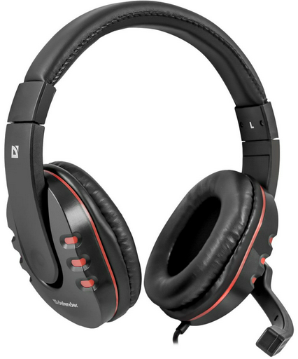 Наушники Defender Warhead G-160 черно-красные