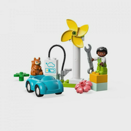 Конструктор Lego Дупло Ветрогенератор и электромобиль 10985