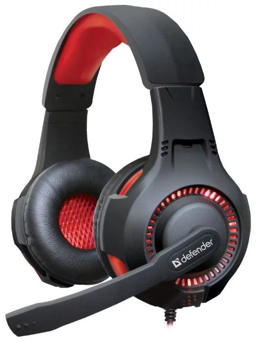 Наушники Defender Warhead G-450 черно-красные купить,NaN