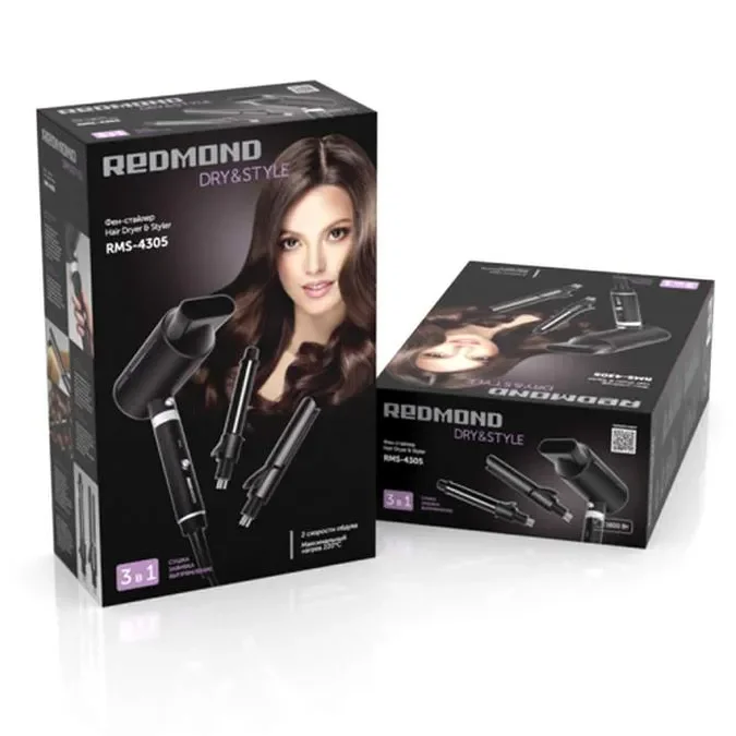 Фен Redmond RMS-4305 черный - ForteMarket Фен Redmond RMS-4305 черный купить,0