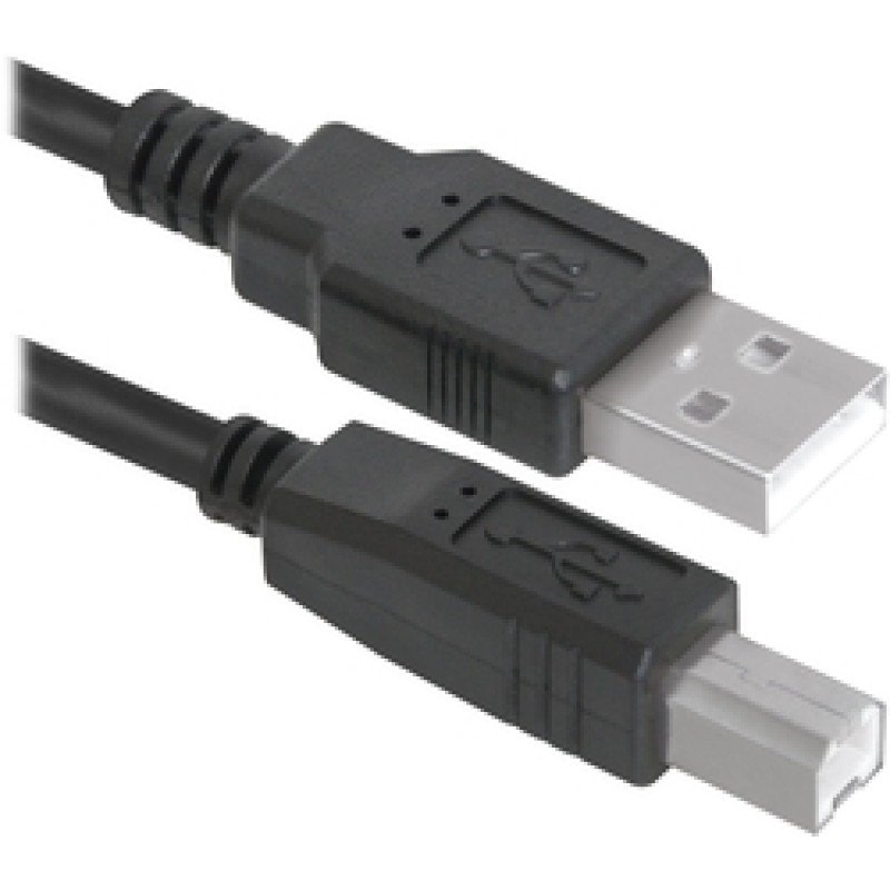 Кабель Defender USB04-17 USB 2.0 AM-BM 5М черный