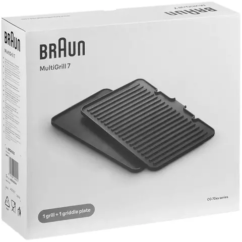 Комплект пластин для гриля Braun CG70 BRSK003 Black - ForteMarket Комплект пластин для гриля Braun CG70 BRSK003 Black купить,0
