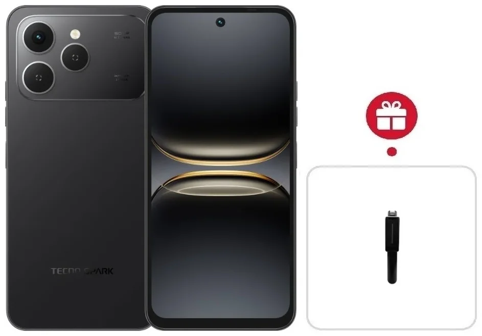 Смартфон Tecno Spark 40 8/256 GB Ink Black + подарок купить,NaN