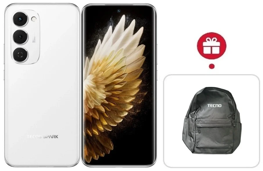 Смартфон Tecno Spark 40 Pro+ 8/256Gb Aurora White + подарок купить,NaN