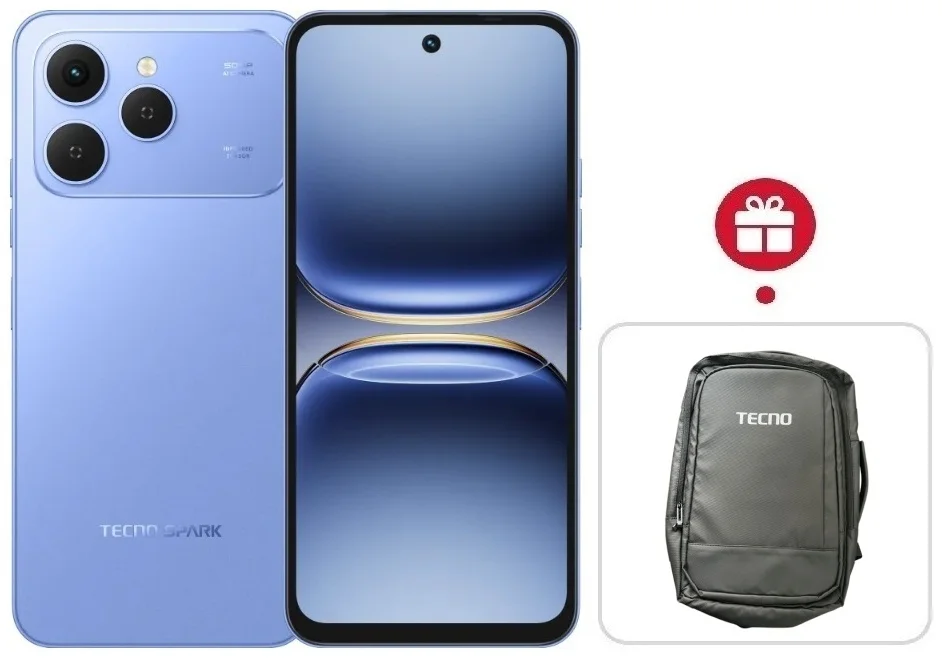 Смартфон Tecno Spark 40 8/256Gb Mirage Blue + подарок купить,NaN