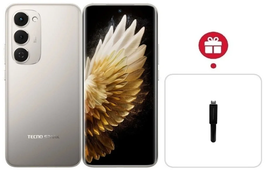 Смартфон Tecno Spark 40 Pro+ 8/256Gb Moon Titanium + подарок купить,NaN