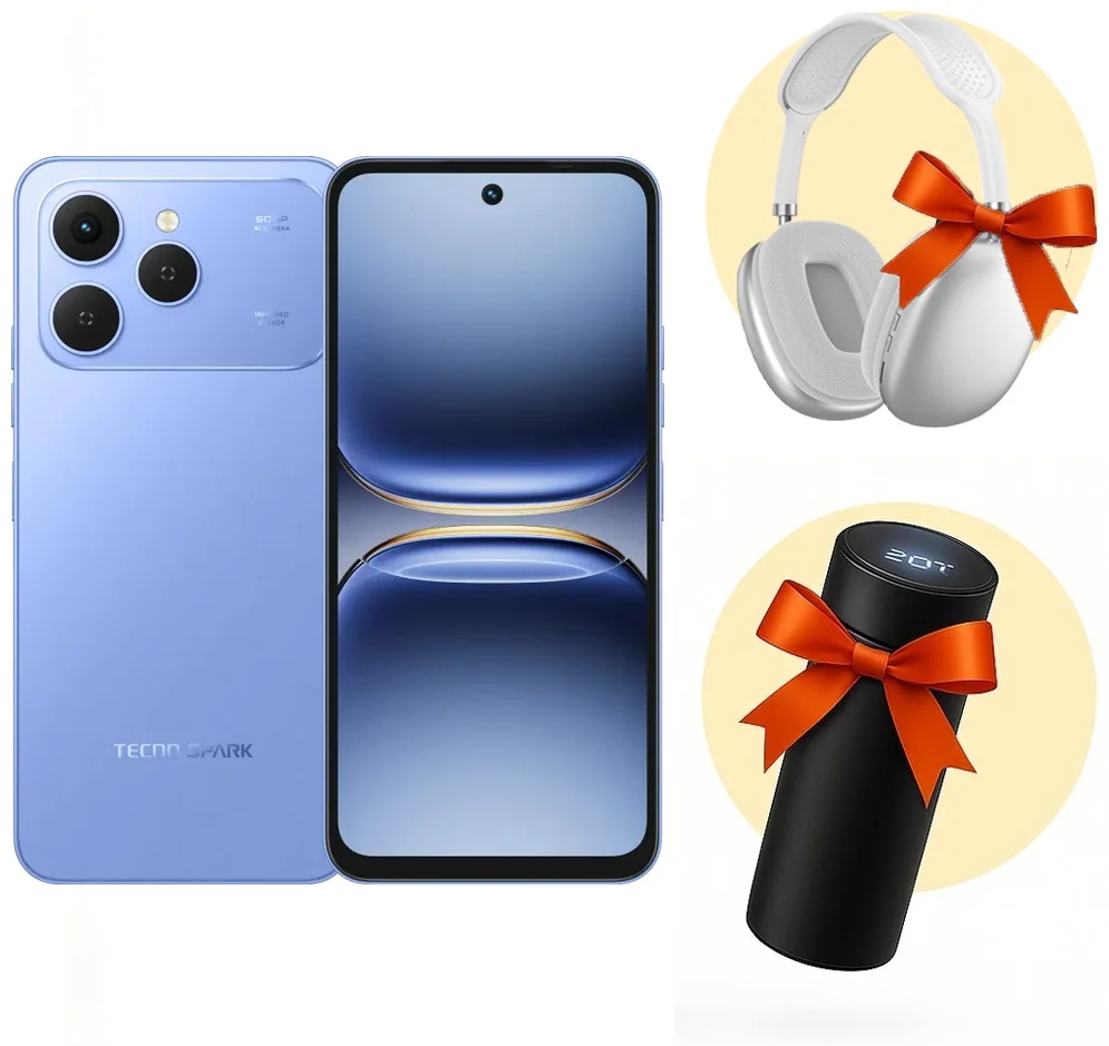 Смартфон Tecno Spark 40 8/256Gb Mirage Blue + подарок купить,NaN