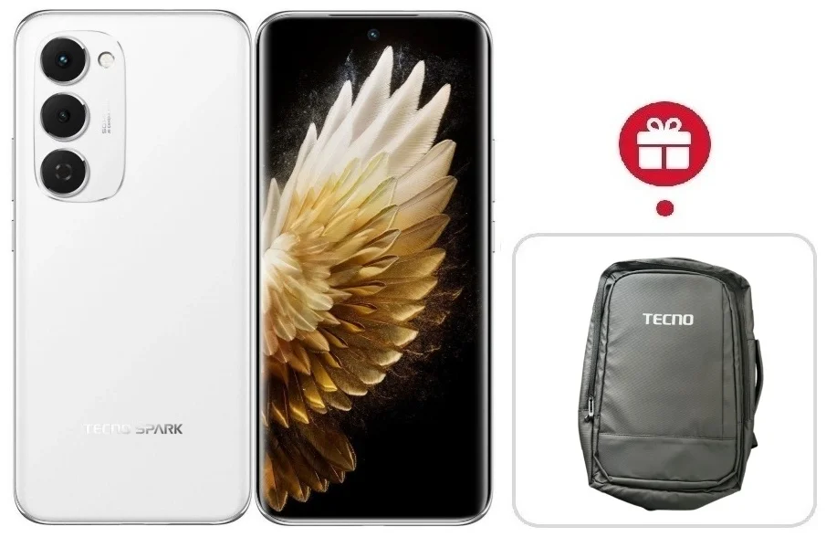 Смартфон Tecno Spark 40 Pro+ 8/256Gb Aurora White + подарок купить,NaN