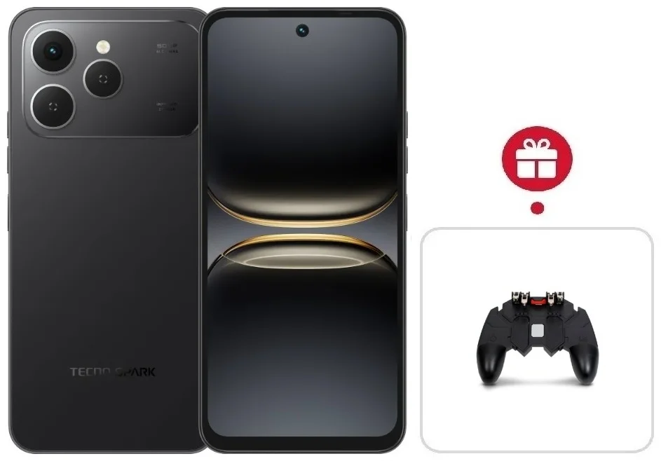 Смартфон Tecno Spark 40 8/256 GB Ink Black + подарок купить,NaN