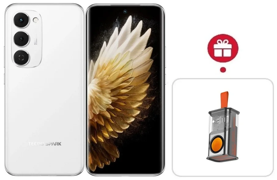 Смартфон Tecno Spark 40 Pro+ 8/256Gb Aurora White + подарок купить,NaN