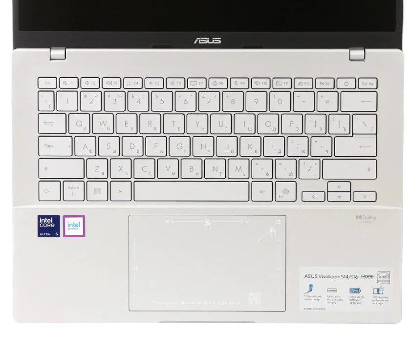 Ноутбук Asus Vivobook S14 S3407CA-LY094 90NB16J1-M00BL0 14" Silver купить,NaN
