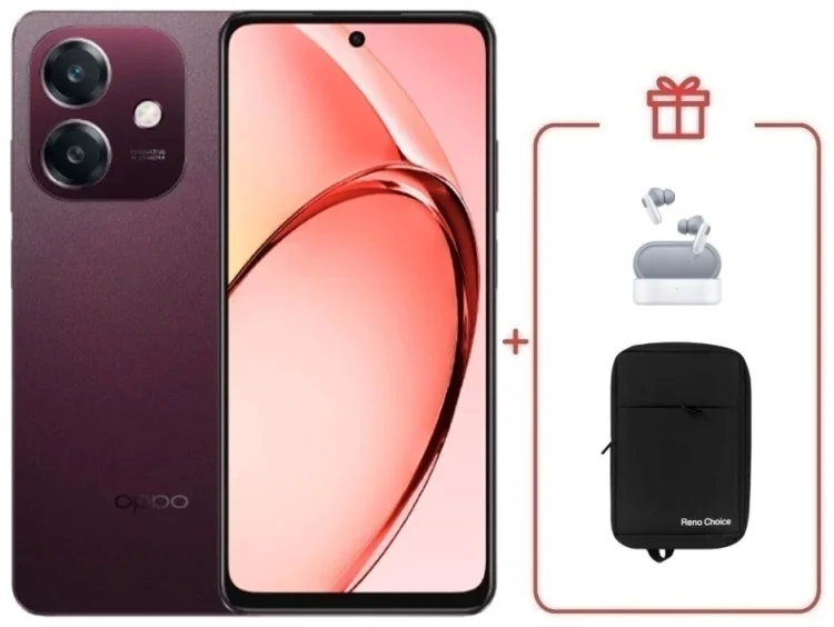 Смартфон Oppo A5i 4/128 Nebula Red + подарок купить,NaN