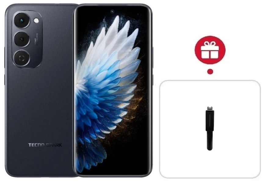 Смартфон Tecno Spark 40 Pro+ 8/256Gb Nebula Black + подарок купить,NaN