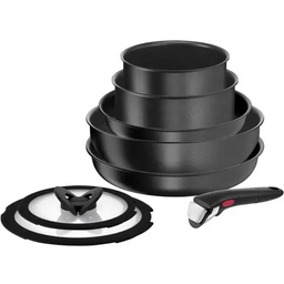 Набор посуды Tefal L7629242 8 in 1 Ingenio Daily Chef Black - ForteMarket