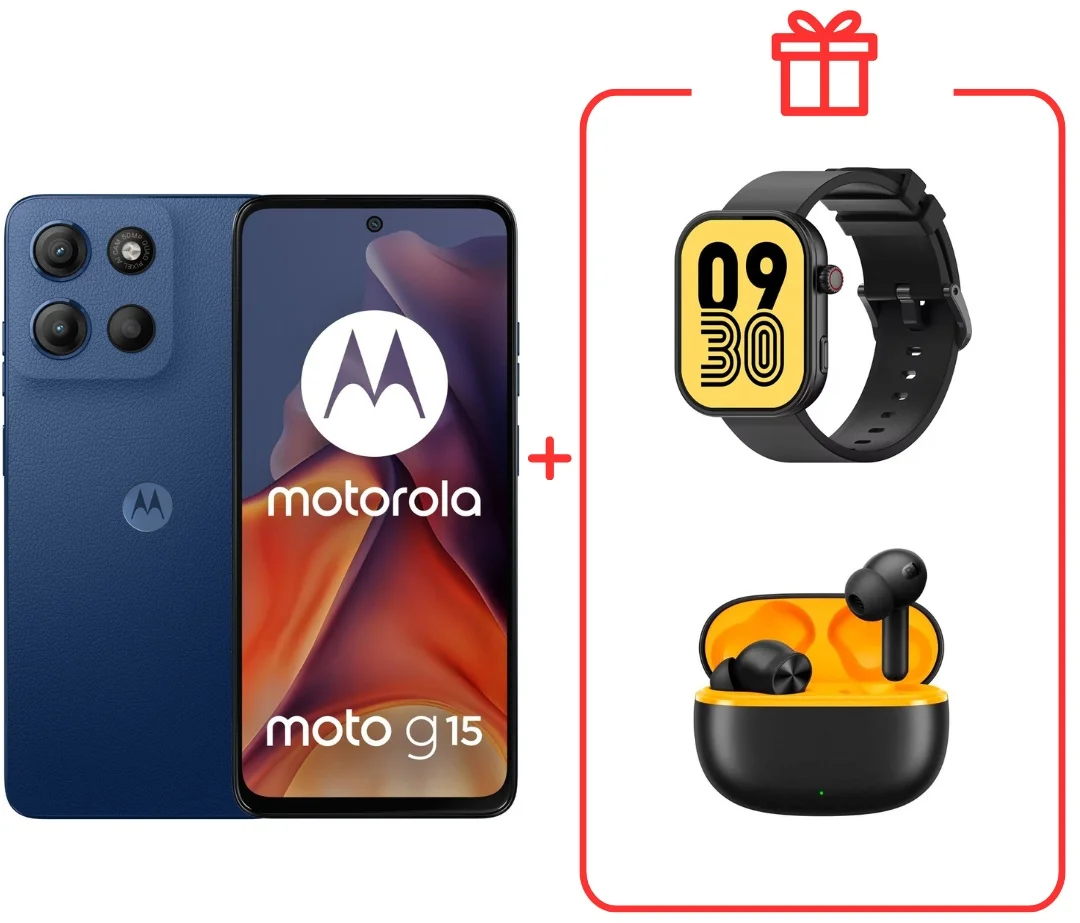 Смартфон Motorola Moto G15 8/256GB Sea Blue + подарок купить,NaN