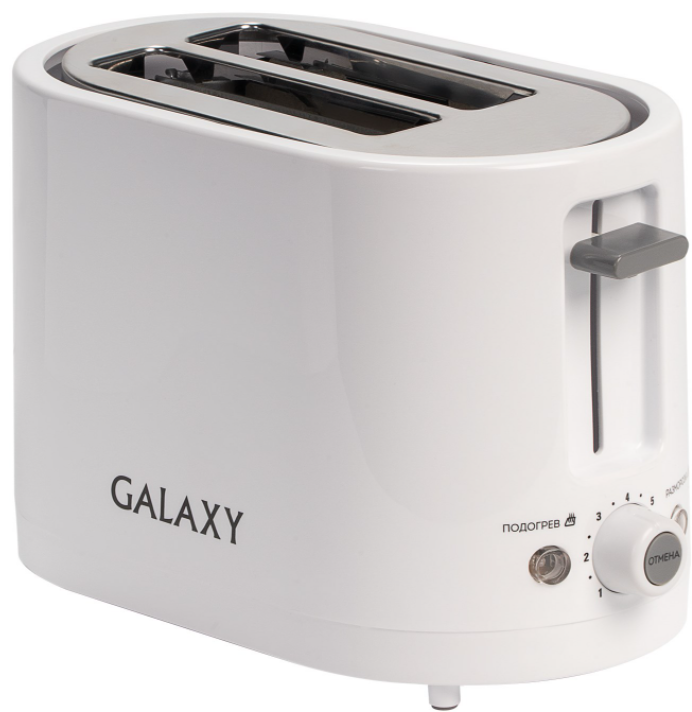 Тостер Galaxy GL 2908 белый купить,NaN