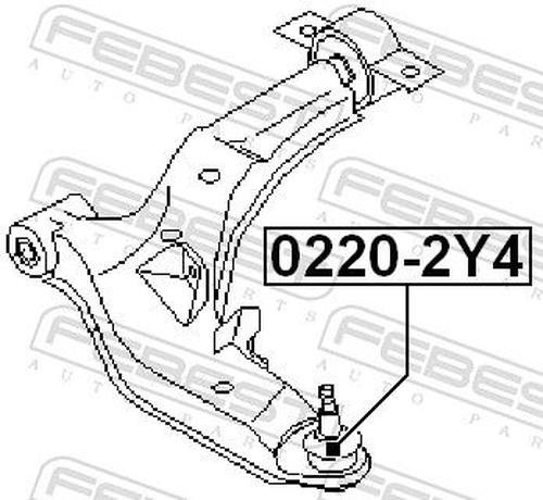 FEBEST опора шаровая 0220-2Y4 купить,NaN