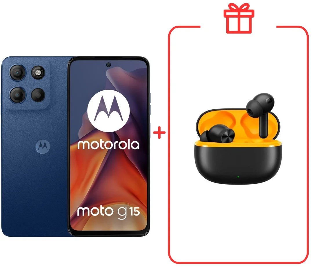 Смартфон Motorola Moto G15 8/256GB Sea Blue + подарок купить,NaN