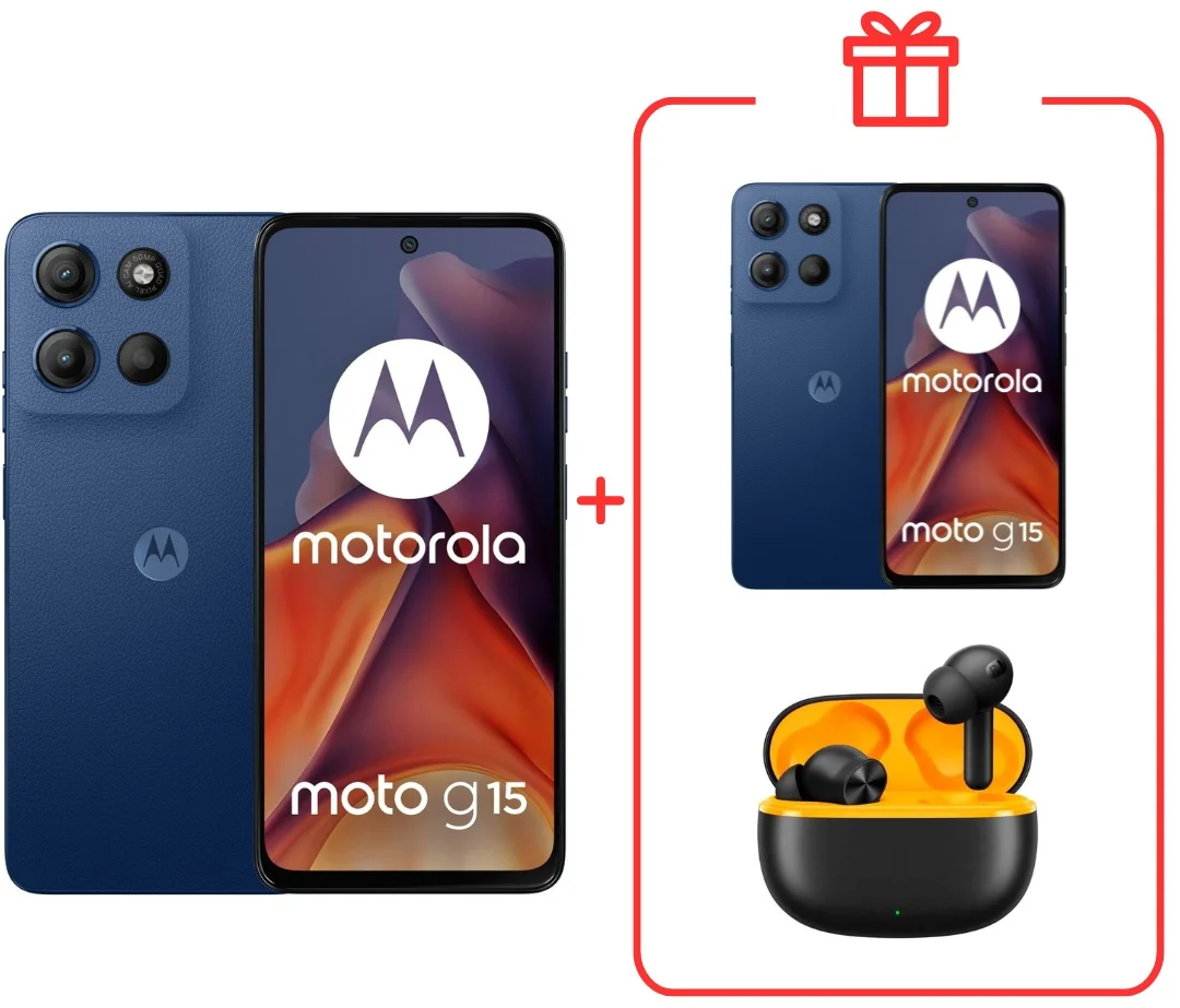 Смартфон Motorola Moto G15 8/256GB Sea Blue + подарок купить,NaN