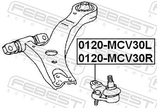 FEBEST опора шаровая 0120-MCV30R купить,NaN