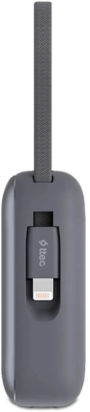Внешний аккумулятор TTEC ReCharger Mini LCD 10000 mAh PD 20W USB-C/Lightning cable 2BB231GR Black купить,0