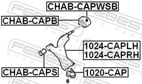 FEBEST опора шаровая 1020-CAP