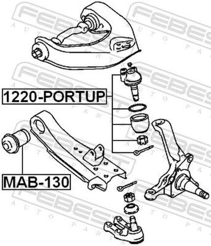 FEBEST опора шаровая 1220-PORTUP