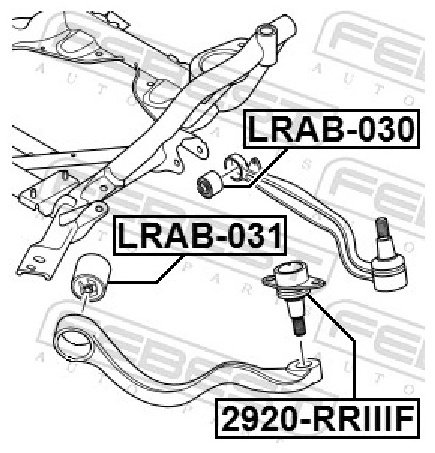 FEBEST опора шаровая 2920-RRIIIF